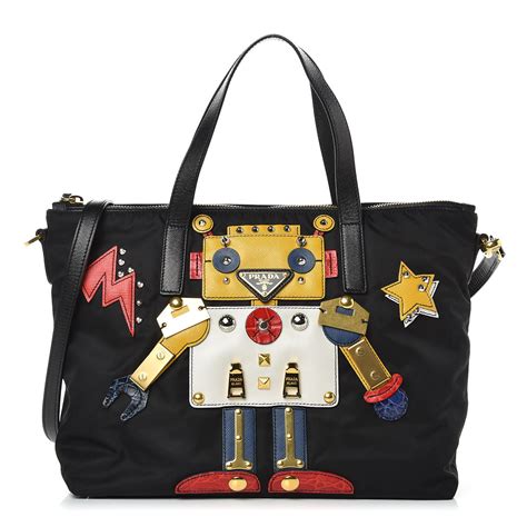 prada robot tote bag|prada tote bag vintage.